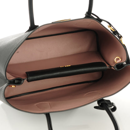 Prada Saffiano Cuir Large Double Bag Black Mughetto 5 of 8
