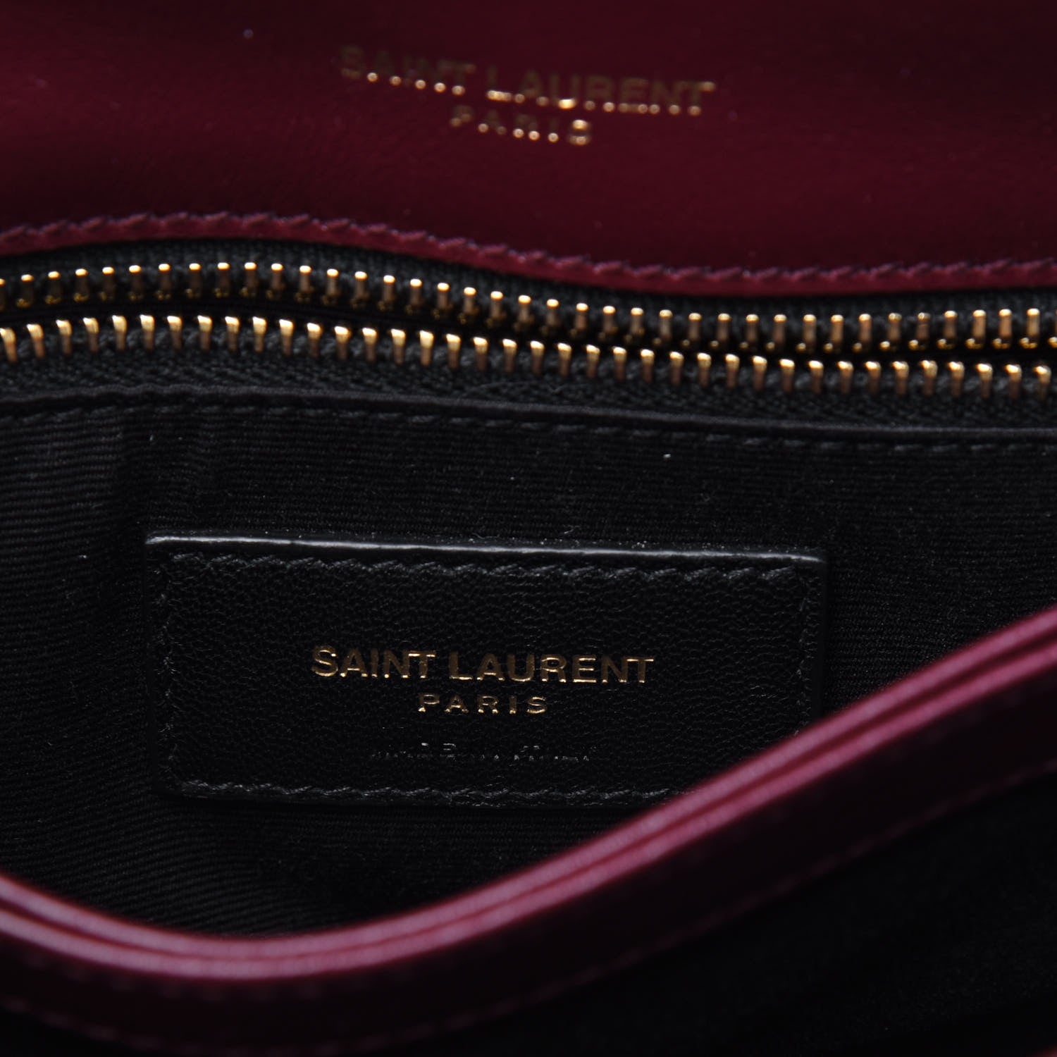 Saint Laurent Calfskin Y Quilted Monogram Toy Loulou Monogram Crossbody Bag Rouge Legion 6 of 15