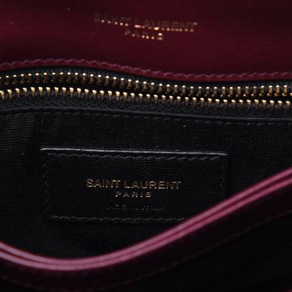 Saint Laurent Calfskin Y Quilted Monogram Toy Loulou Monogram Crossbody Bag Rouge Legion 6 of 15