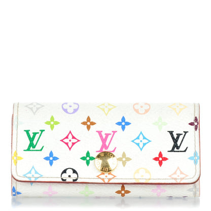 Louis Vuitton Monogram Multicolor Multicles 4 Key Holder White Litchi 1 of 8