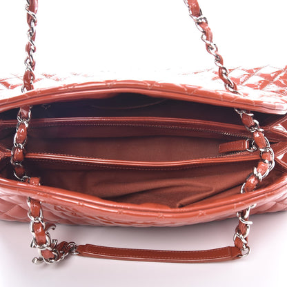 Chanel Patent Quilted Medium Just Mademoiselle Orange 5 of 11