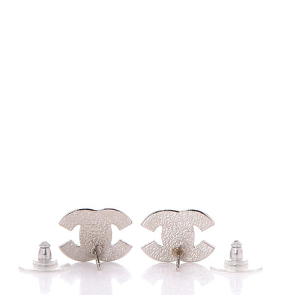 Chanel Crystal CC Earrings Silver 3 of 4