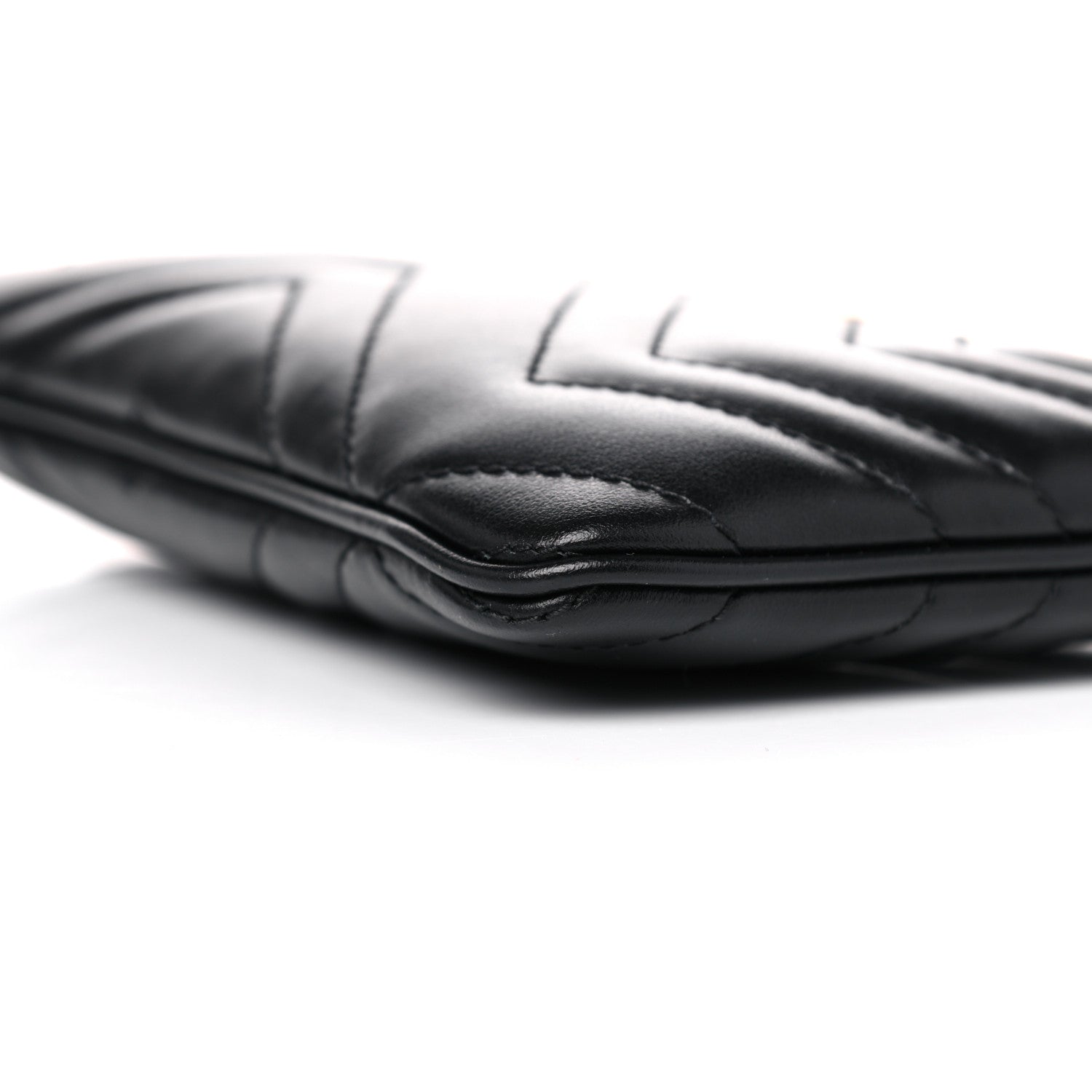 Gucci Calfskin Matelasse GG Marmont Wrist Wallet Black 9 of 10