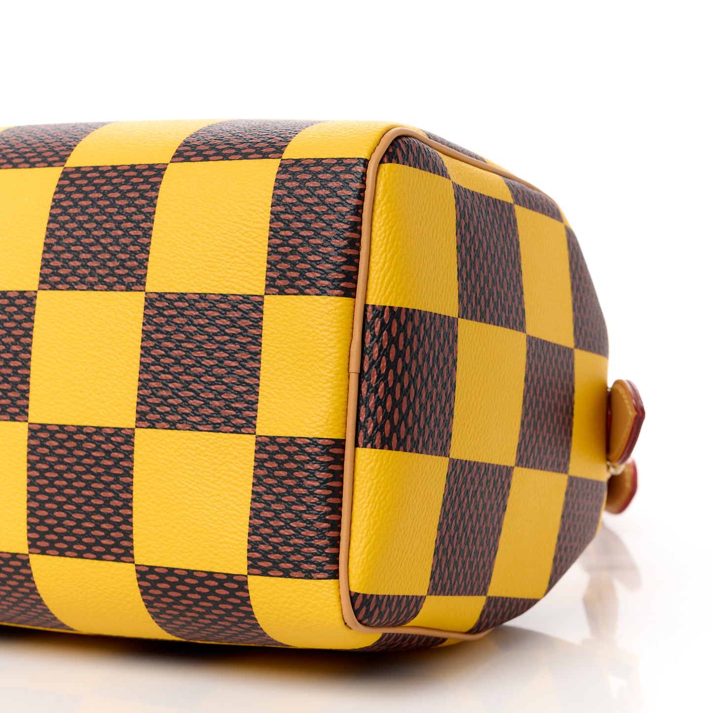 Damier Pop Speedy Bandouliere 25 Jaune Mat