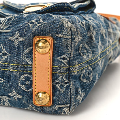 Louis Vuitton Monogram Denim Baggy PM Blue 8 of 10