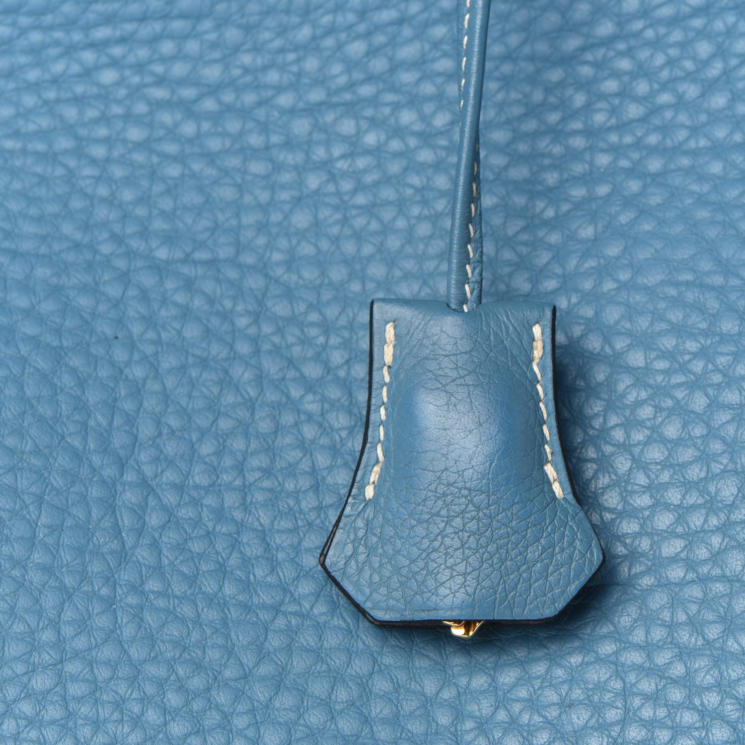 Hermes Taurillon Clemence Birkin 35 Blue Jean 31 of 38