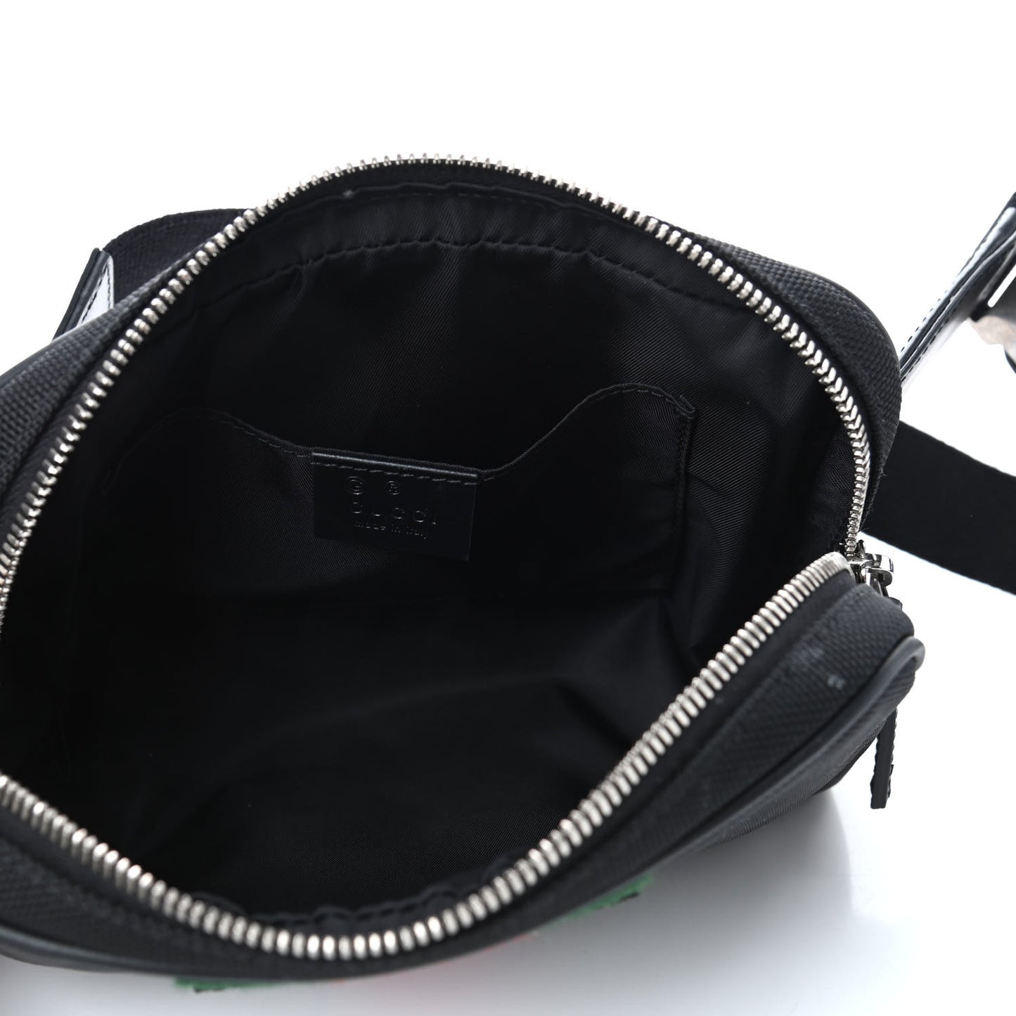 Canvas Web Slim Belt Bag Black