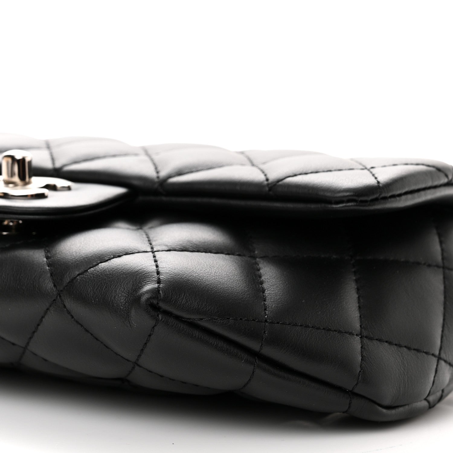 Chanel Calfskin Quilted CC Uniform Flap Belt Bag Black 11 of 12