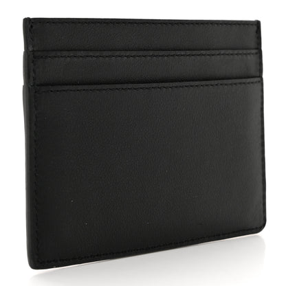 Saint Laurent Calfskin Monogram Credit Card Case Black 3 of 8