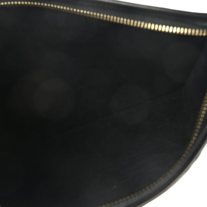 Louis Vuitton Raffia Calfskin Monogram Giant Pouch 5 of 9