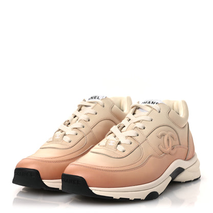 Chanel Gradiant Calfskin CC Womens Sneakers 37 Light Orange 4 of 11