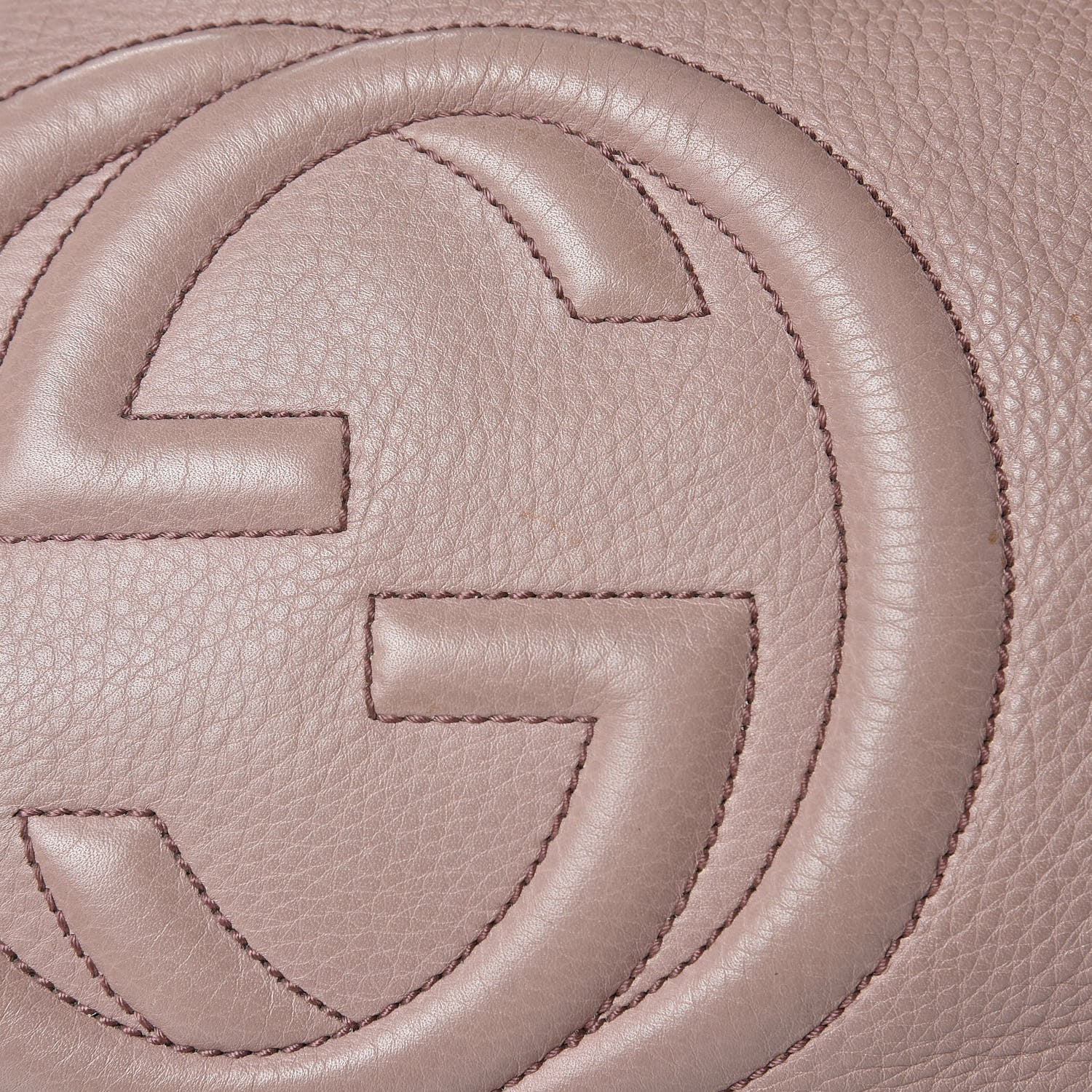 Gucci Pebbled Calfskin Medium Soho Chain Shoulder Bag Dark Cipria 11 of 22