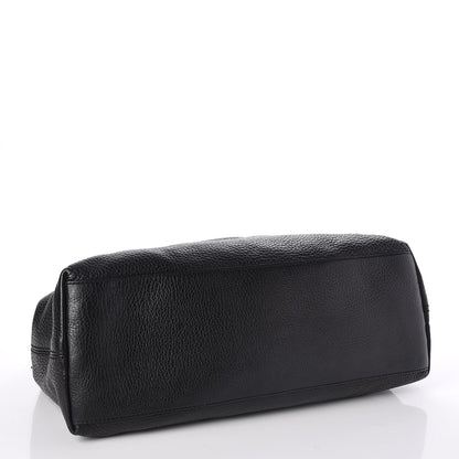 Gucci Pebbled Calfskin Medium Soho Chain Shoulder Bag Black 4 of 7