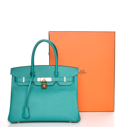 Hermes Epsom Birkin 30 Bleu Paon 25 of 25