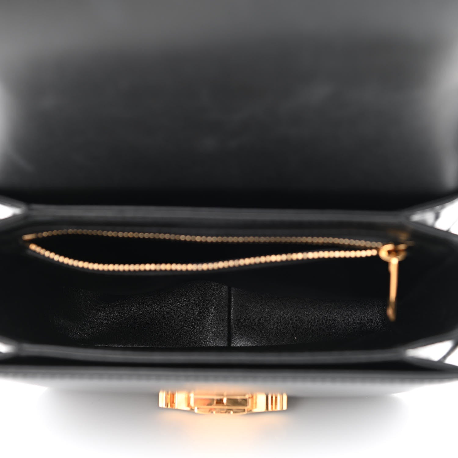 Celine Shiny Calfskin Small Triomphe Black 5 of 10