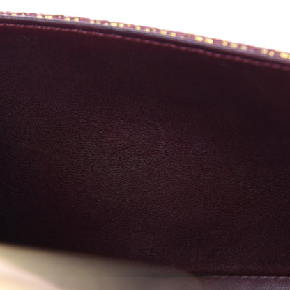 Chanel Metallic Lizard Small Boy Flap Gold Burgundy 11 of 11
