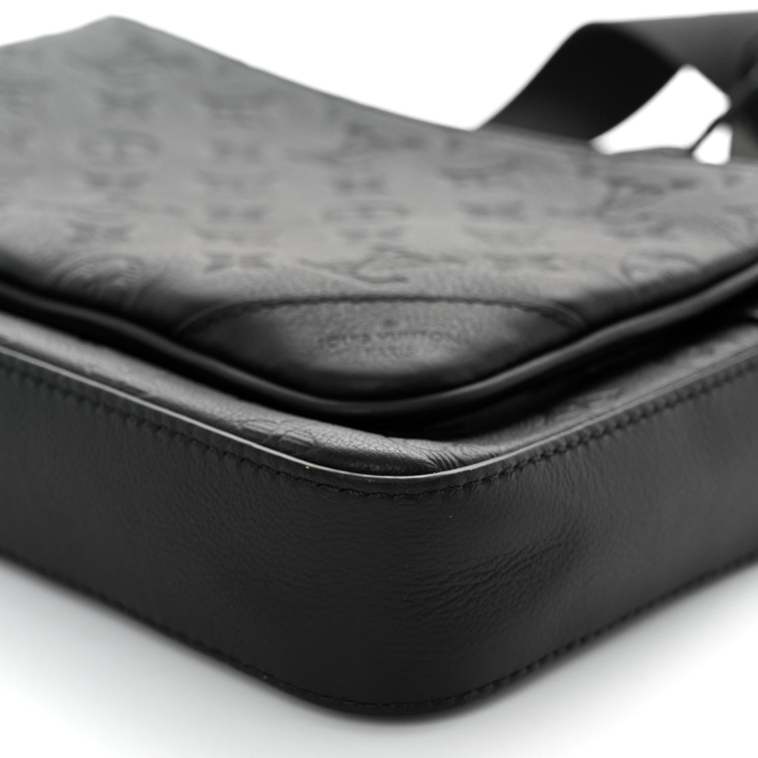 Louis Vuitton Calfskin Monogram Shadow Trio Messenger Black 11 of 11