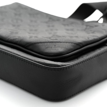 Louis Vuitton Calfskin Monogram Shadow Trio Messenger Black 11 of 11
