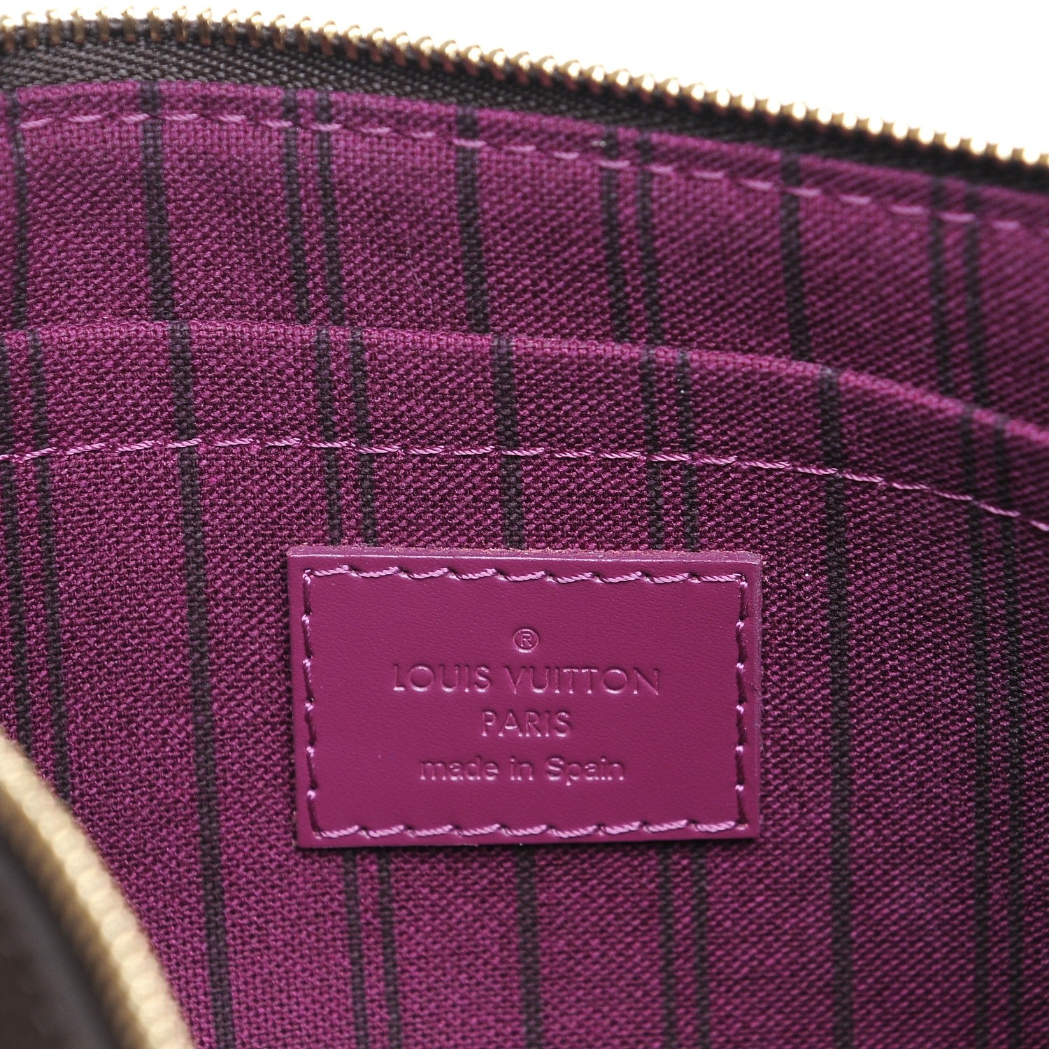 Louis Vuitton Monogram Totem Neverfull MM GM Pochette Magenta 6 of 7