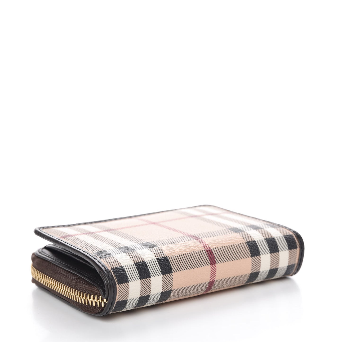 Haymarket Check Medium Burleigh Zip Wallet Chocolate