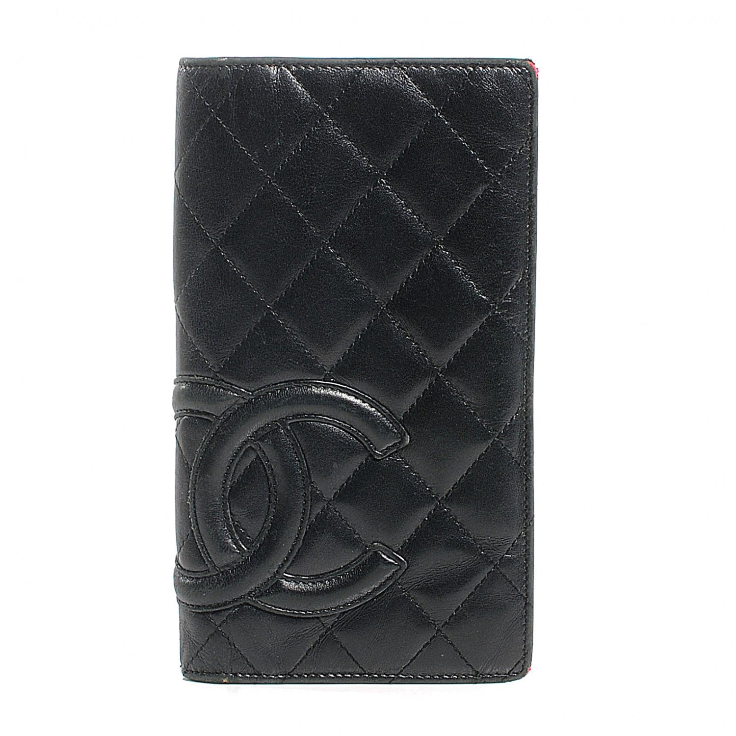 Chanel Calfskin Quilted Cambon Yen Wallet Black 1 of 8