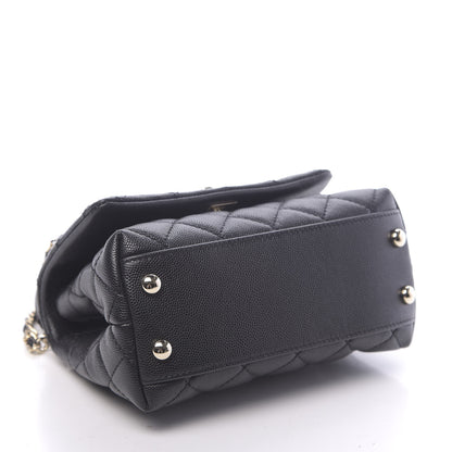 Chanel Caviar Quilted Extra Mini Coco Handle Flap Black 4 of 11