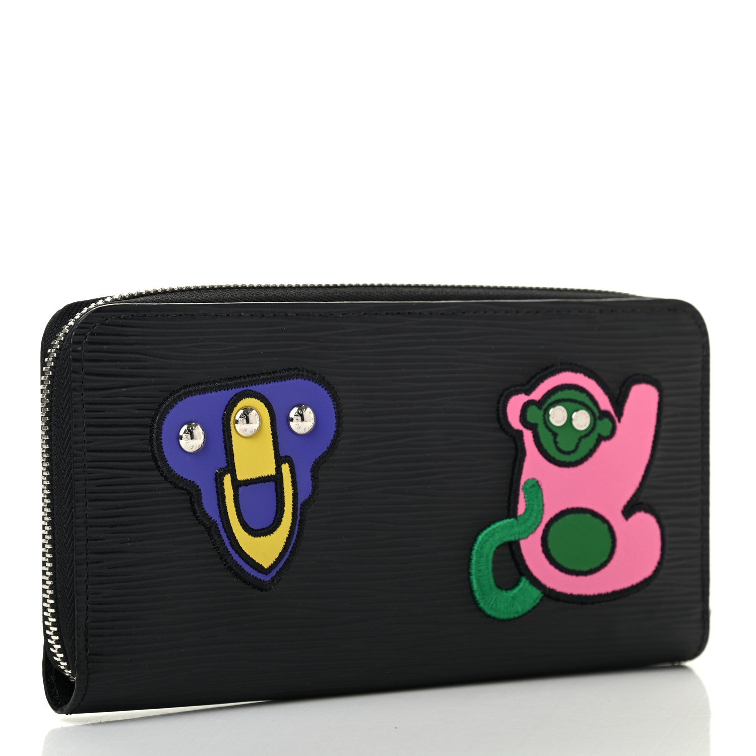 Louis Vuitton Epi LV Stories Zippy Wallet Black 3 of 7