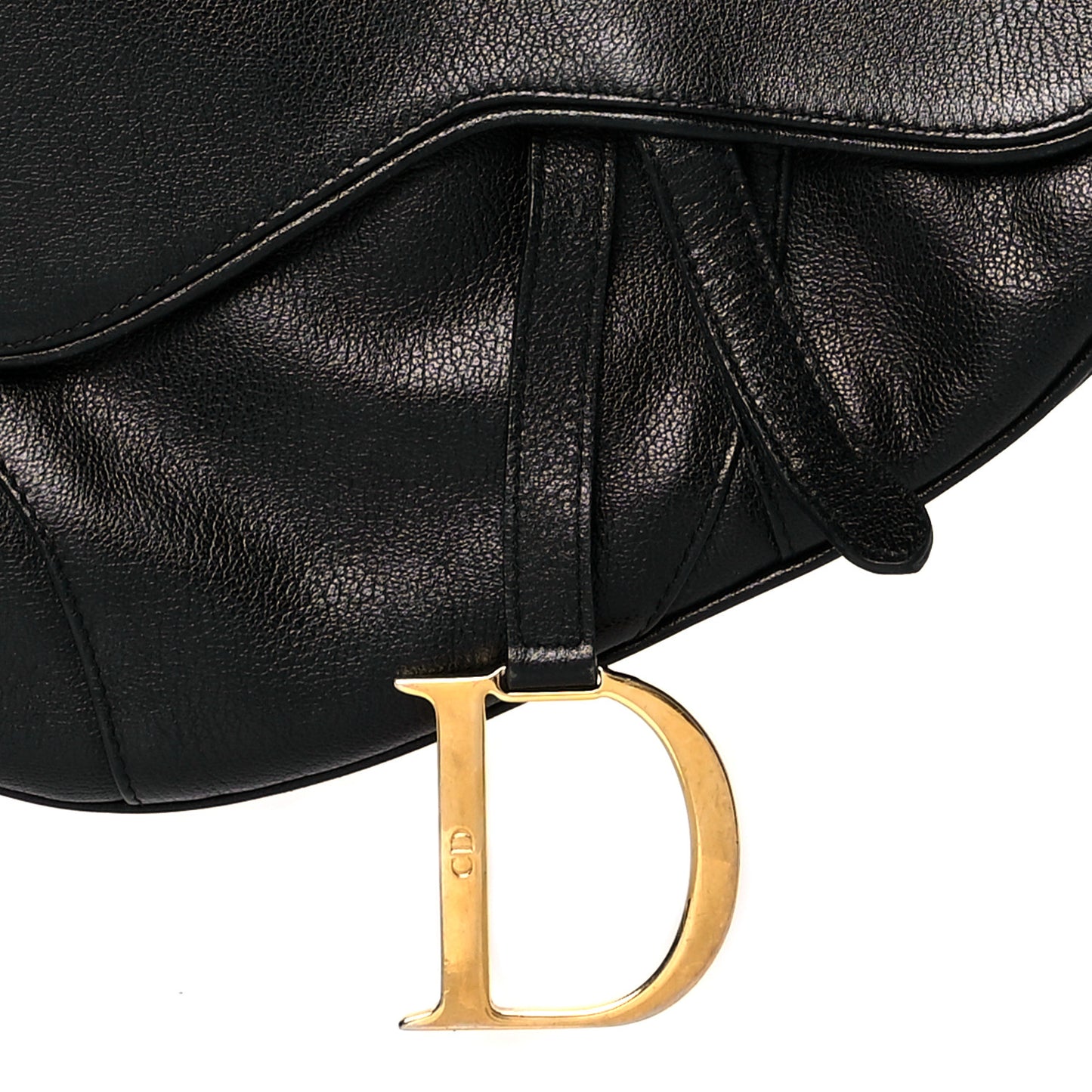 Calfskin Saddle Bag Black