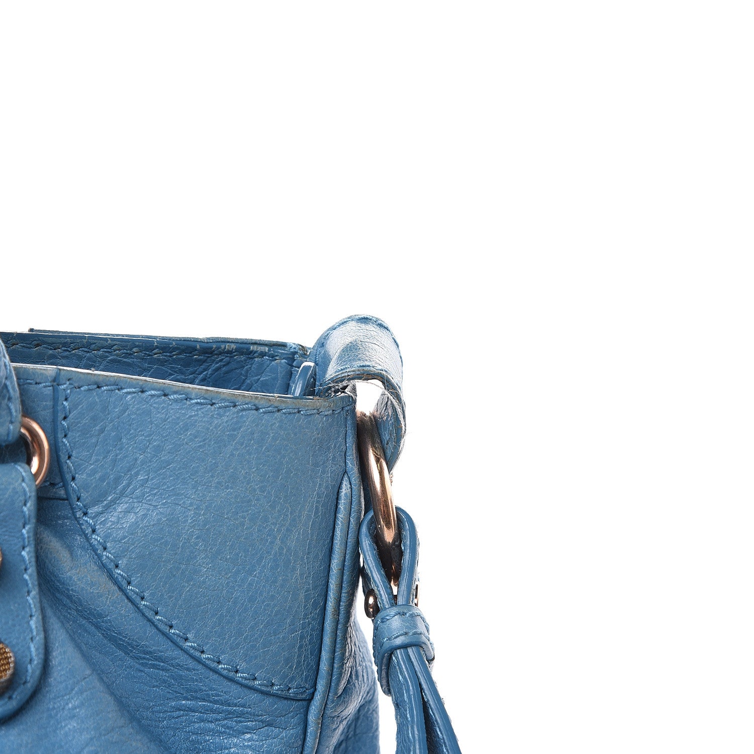Balenciaga Agneau Giant 12 Rose Gold Hardware City Bleu Indigo 13 of 15