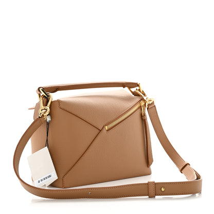 Loewe Grained Calfskin Small Puzzle Edge Bag Toffee 3 of 9