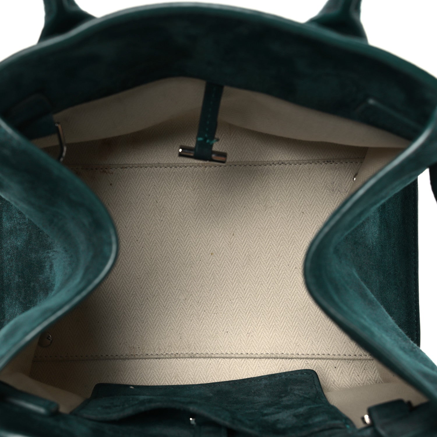 The Row Suede Soft Margaux 10 Bag Teal Green 5 of 13