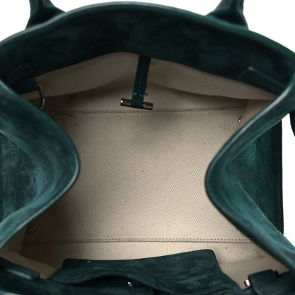 The Row Suede Soft Margaux 10 Bag Teal Green 5 of 13