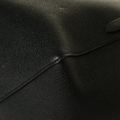 Celine Soft Grained Calfskin Medium Belt Cabas Phantom Black 12 of 13