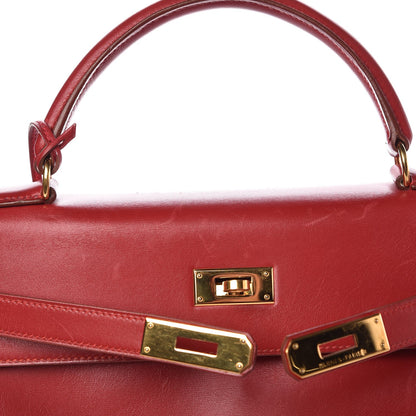 Hermes Box Kelly Retourne 28 Rouge Vif 33 of 41
