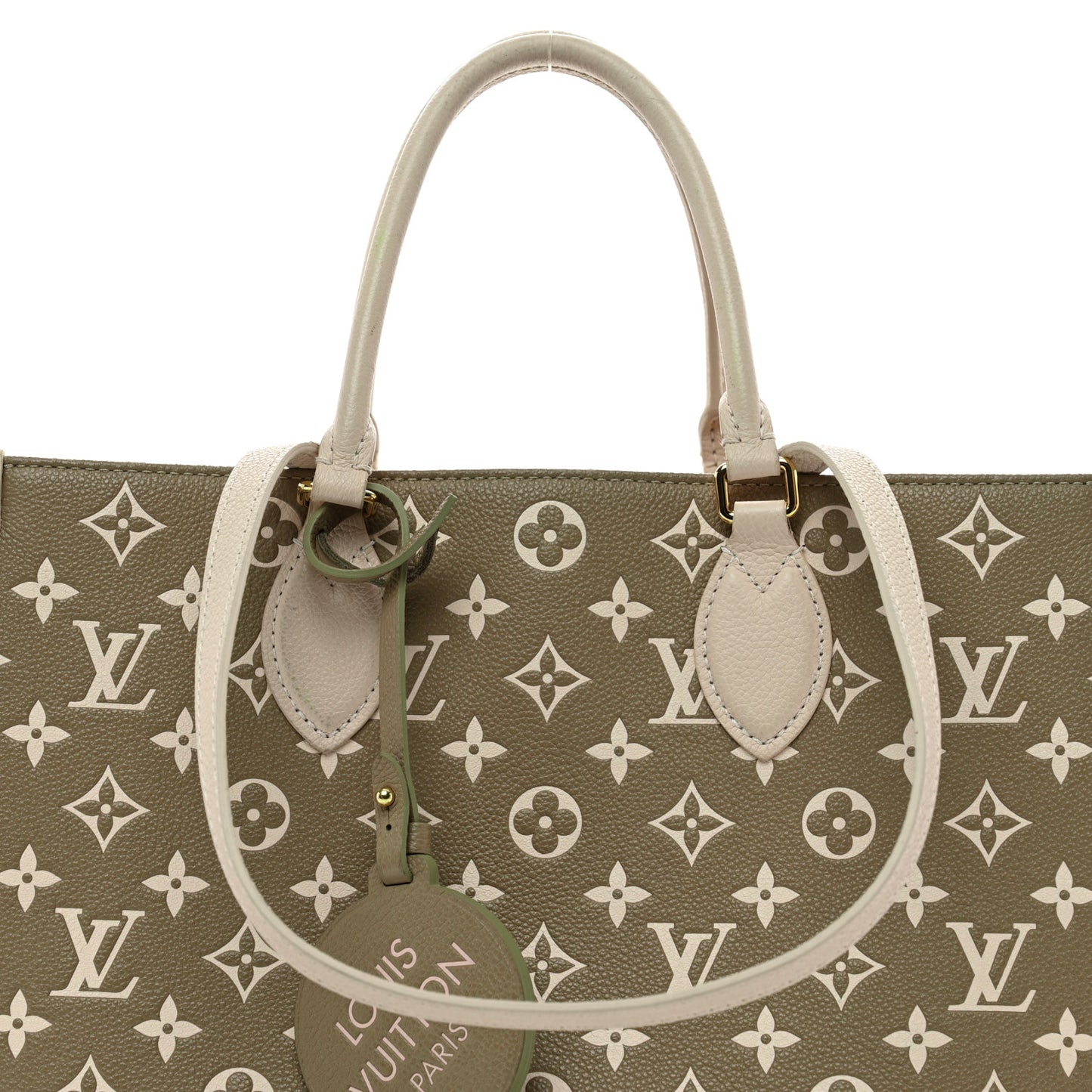 Empreinte Monogram Spring In The City Onthego MM Kaki Beige Cream