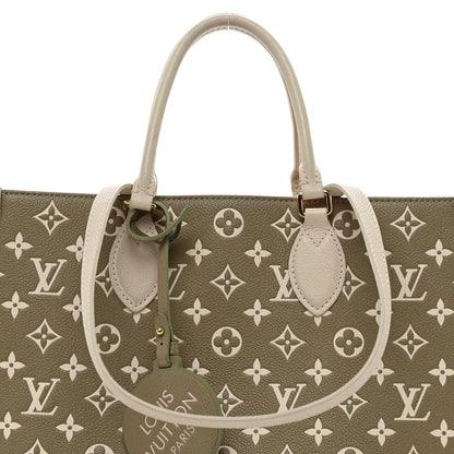 Louis Vuitton Empreinte Monogram Spring In The City Onthego MM Kaki Beige Cream 7 of 13
