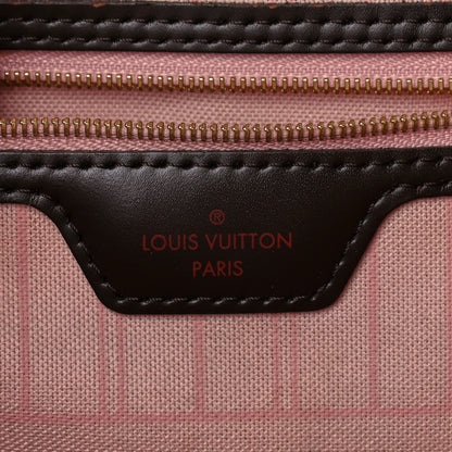 Louis Vuitton Damier Ebene Neo Neverfull MM Rose Ballerine 6 of 15