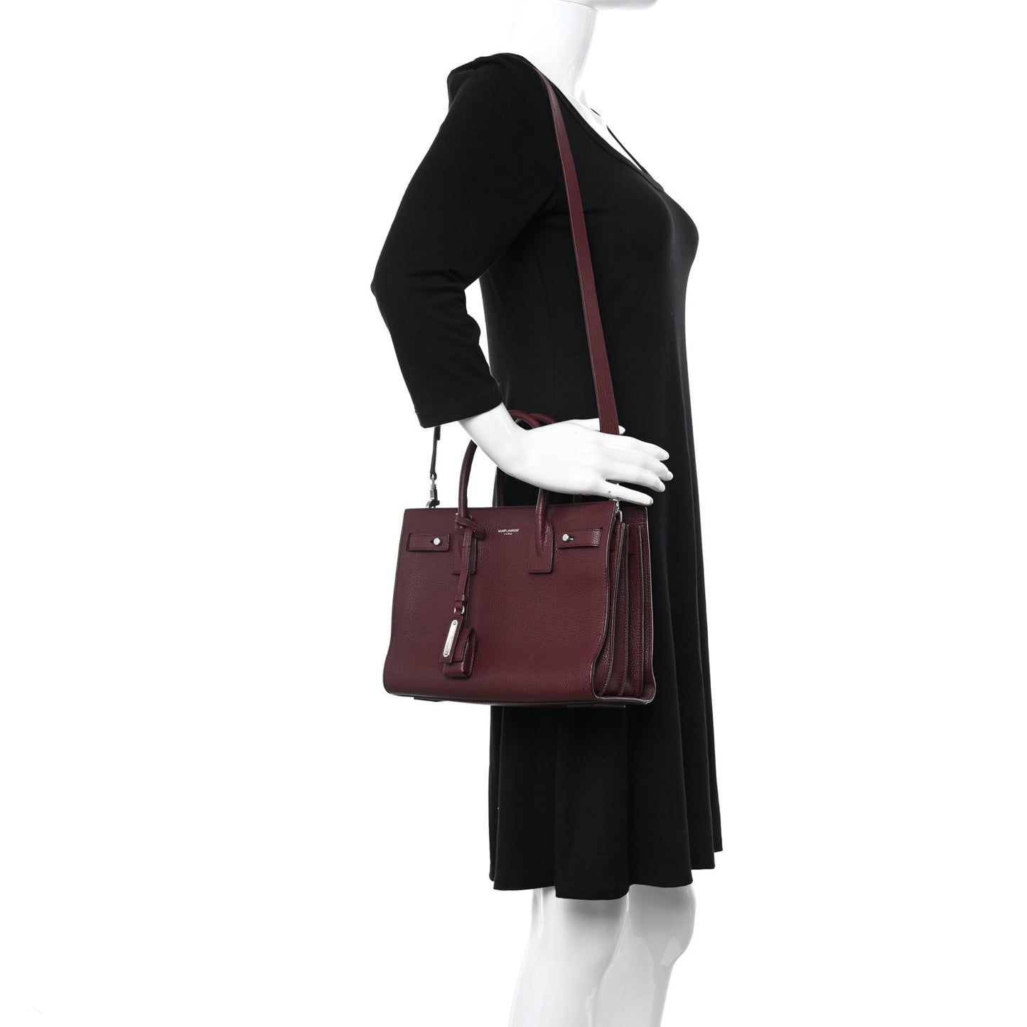 Grained Calfskin Baby Supple Sac De Jour Palissandre