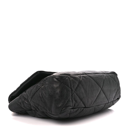 Chanel Shiny Goatskin Quilted Large Chanel 19 Flap Black 4 of 10