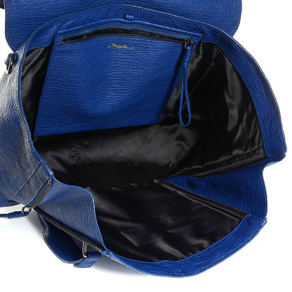 3.1 Phillip Lim 3.1 Textured Calfskin Large Pashli Satchel Cobalt 5 of 12
