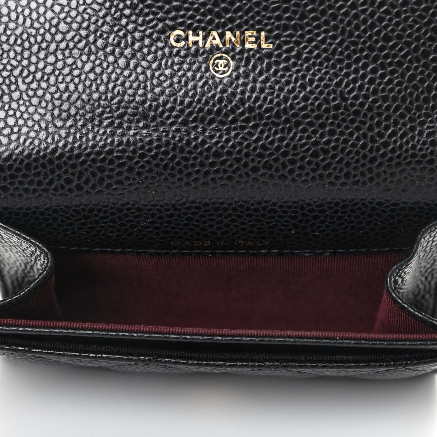 Chanel Caviar Quilted Flap Card Holder Wallet Black 4 of 4