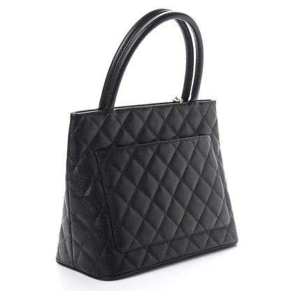 Chanel Caviar Quilted Medallion Tote Black 3 of 7