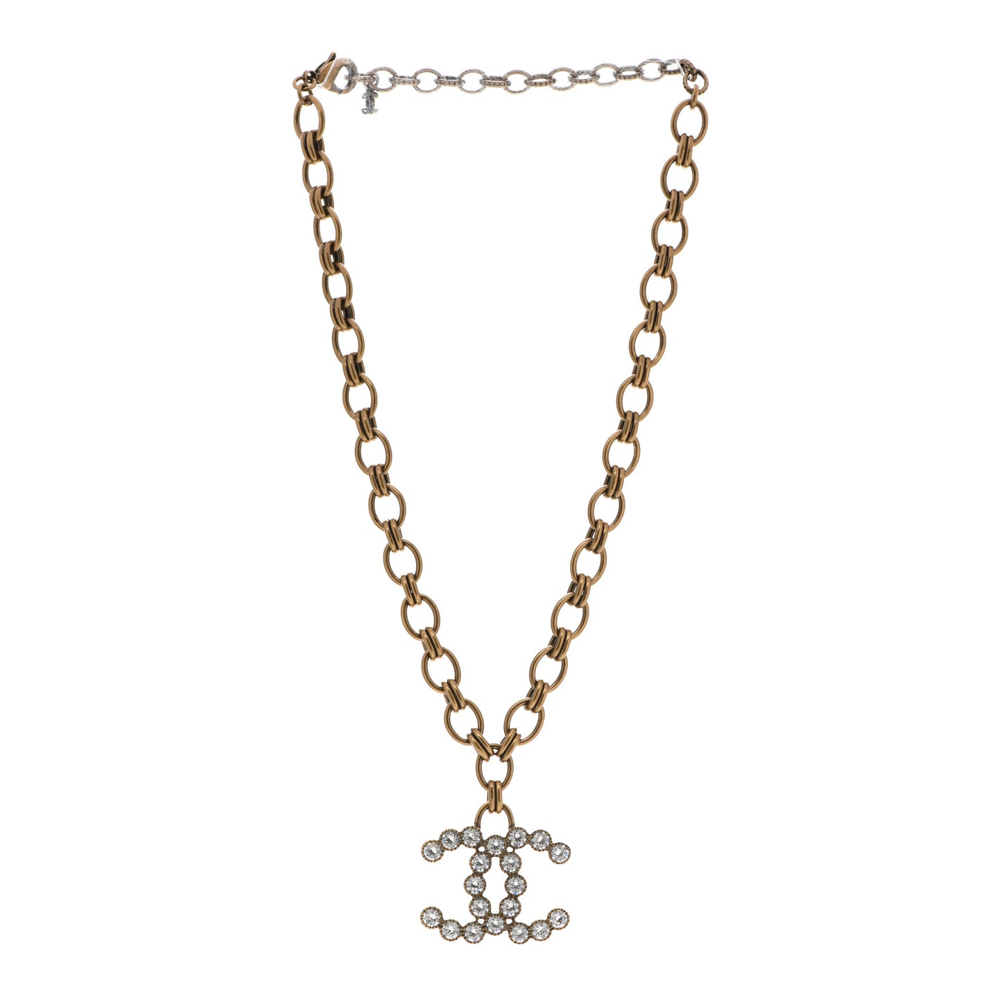 Crystal CC City Of Lights Necklace Gold