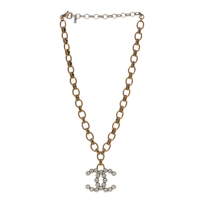 Chanel Crystal CC City Of Lights Necklace Gold 3 of 5