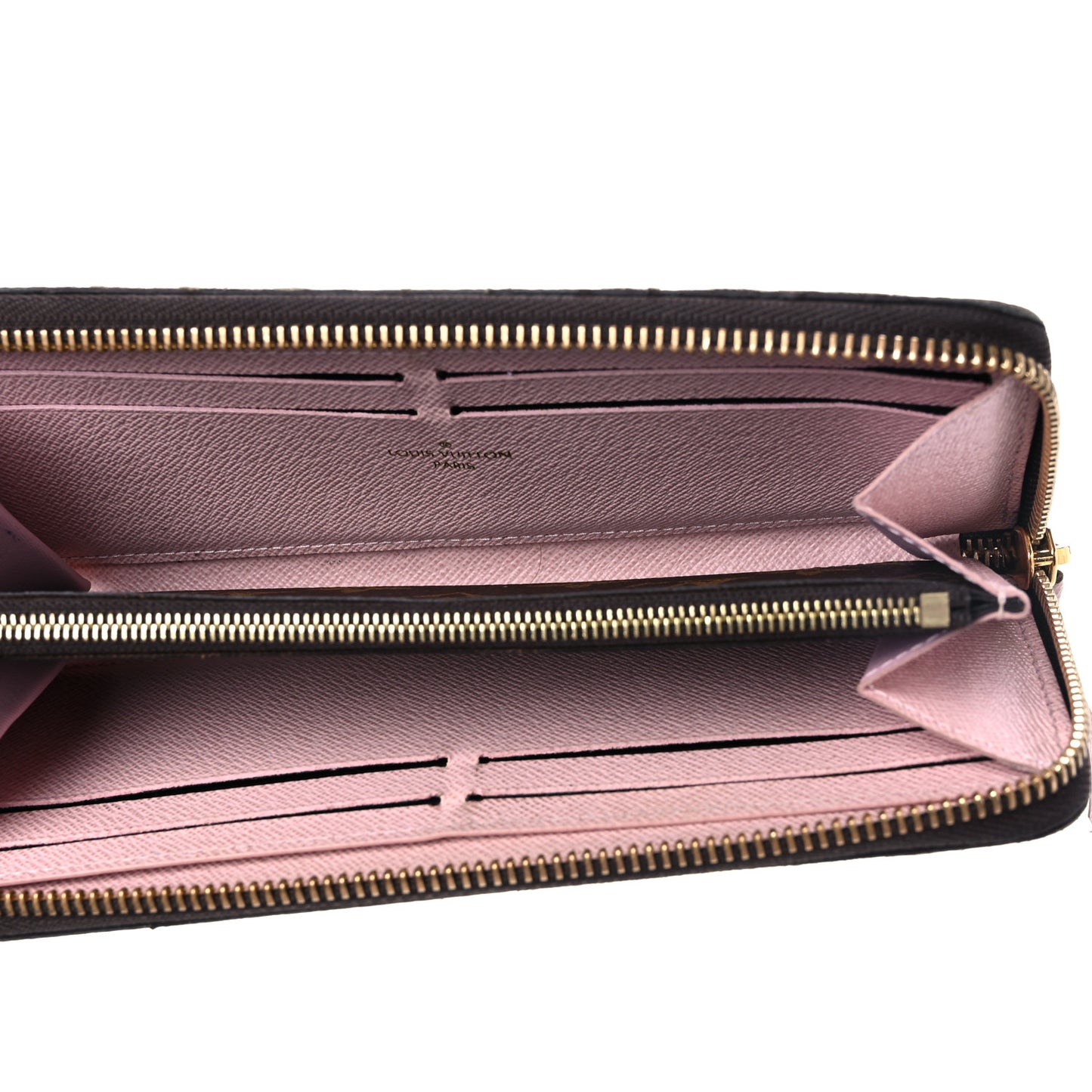 Monogram Clemence Wallet Rose Ballerine