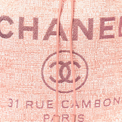 Chanel Canvas Large Deauville Backpack Pink 7 of 12