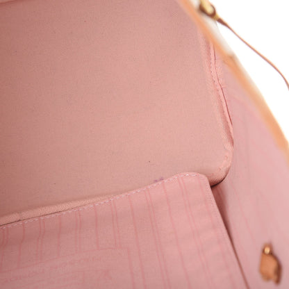 Louis Vuitton Damier Azur Neo Neverfull MM Rose Ballerine 10 of 14
