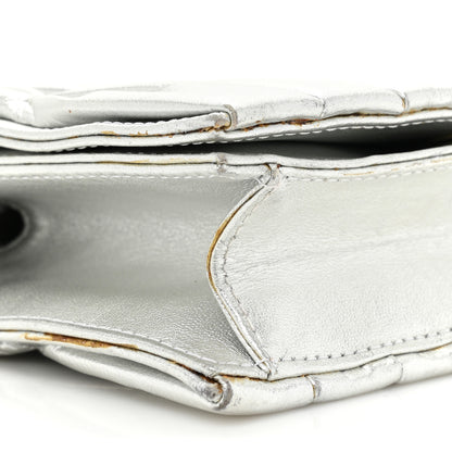 Chanel Metallic Lambskin Sac Pochette Argent 9 of 12