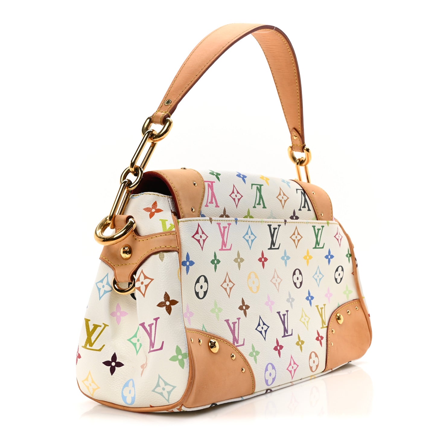 Monogram Multicolor Beverly MM White