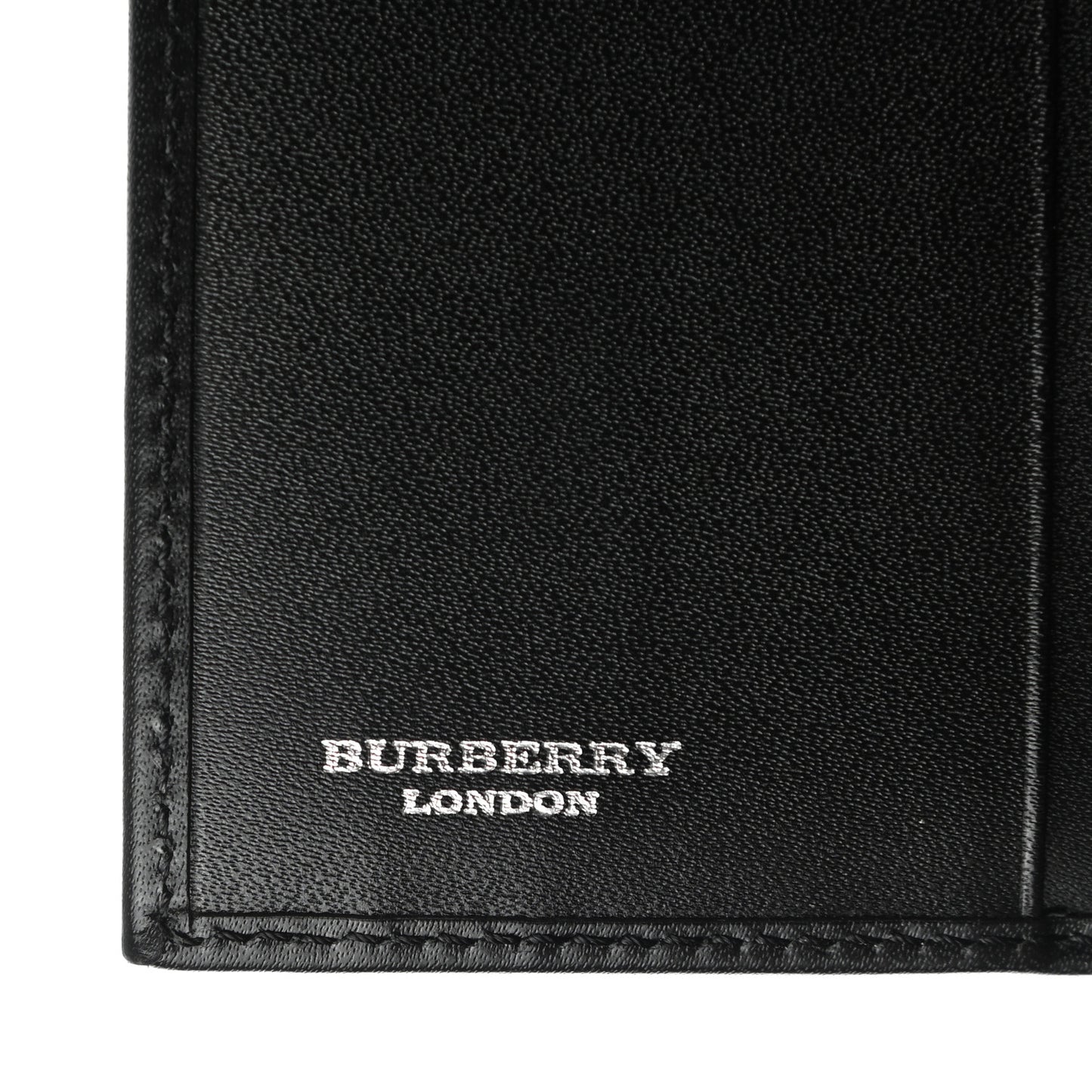 House Check Wallet Black